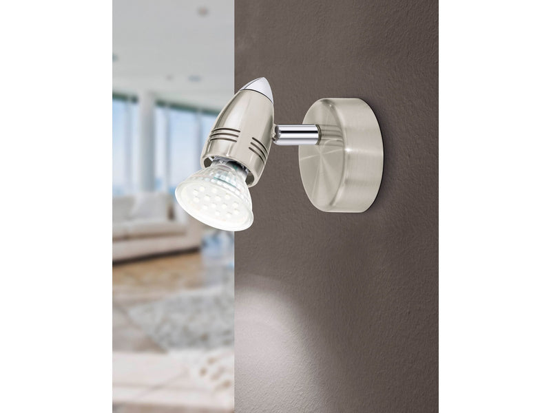 EGLO MAGNUM-LED Spot, nickel-matt, chrom