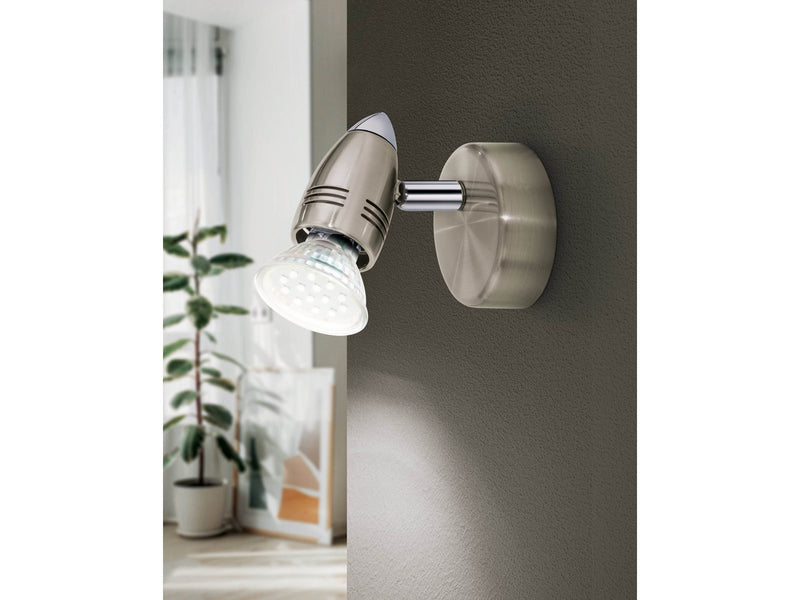 EGLO MAGNUM-LED Spot, nickel-matt, chrom