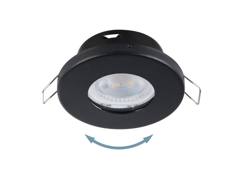EGLO MAZUBY 1 EINGEBAUT. SET Ø85 4X500LM 3000K DÄMPFER. IP44 SCHWARZ