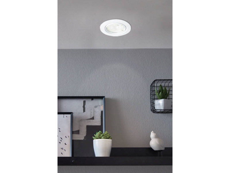 EGLO MAZUBY EINGEBAUT. KIP SET Ø87 GU10 3X345LM WEISS