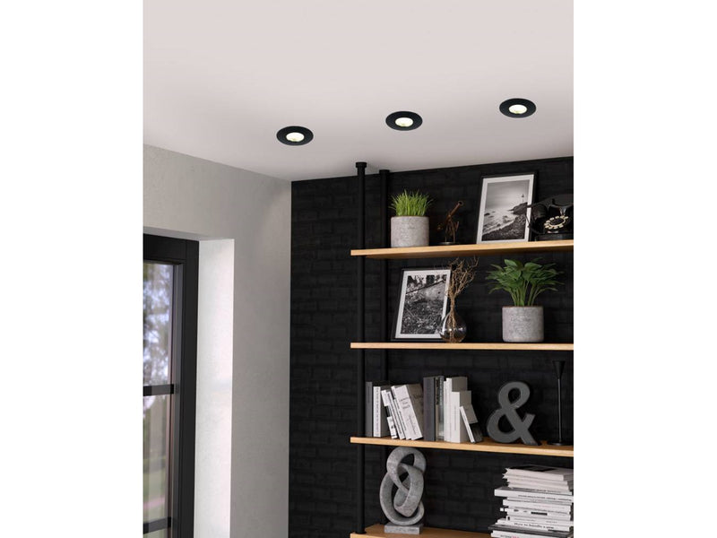 EGLO MAZUBY EINGEBAUT. SET Ø88 4X500LM 3000K IP65 SCHWARZ