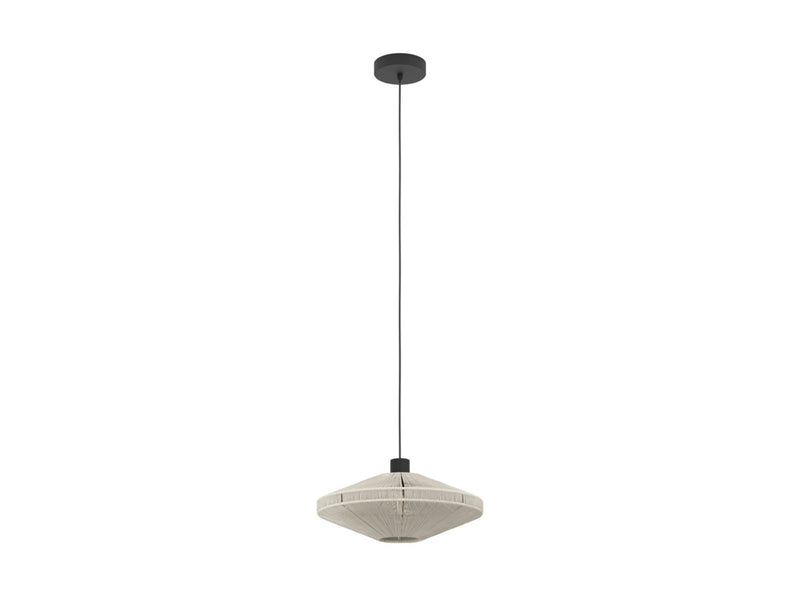 EGLO MIDSUMER PENDELLEUCHTE Ø380 E27 SCHWARZ/CREME