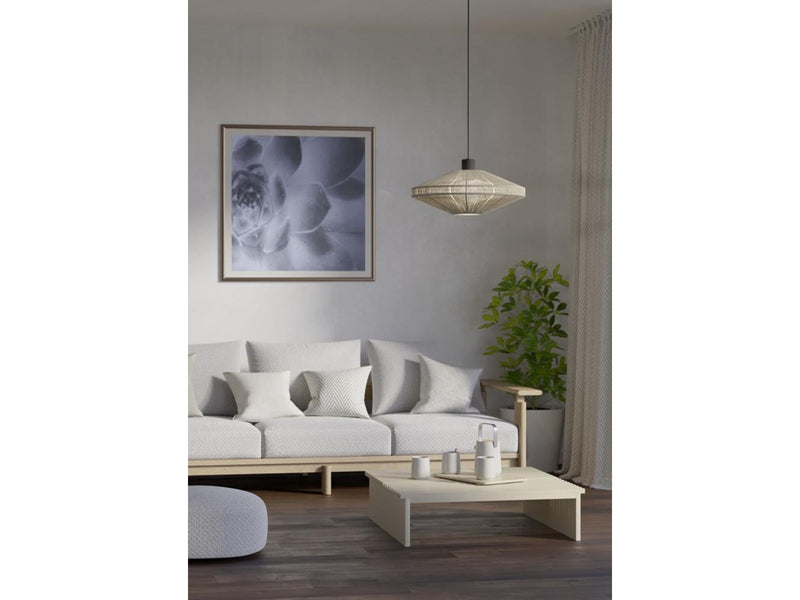 EGLO MIDSUMER PENDELLEUCHTE Ø380 E27 SCHWARZ/CREME