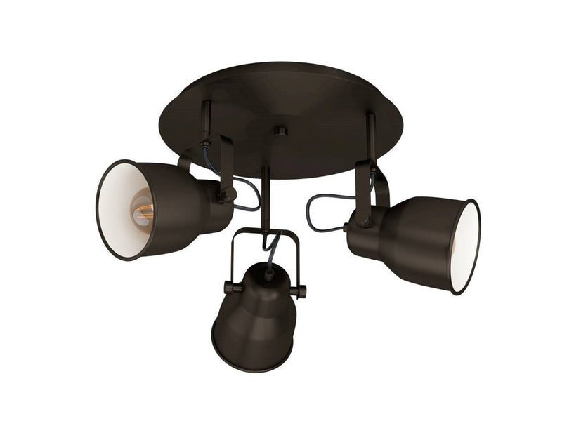 EGLO MITCHLEY SPOT RONDEL 3XE27 Ø500 SCHWARZ