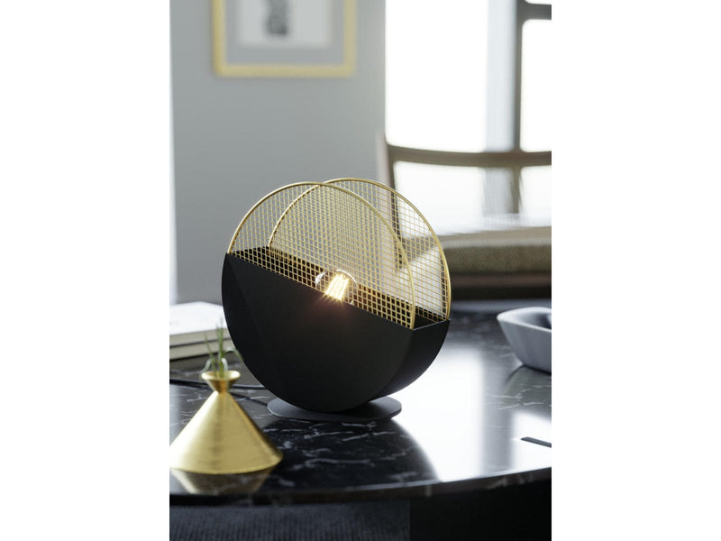 EGLO MUMBLES TISCH E27 H285 SCHWARZ/GOLD