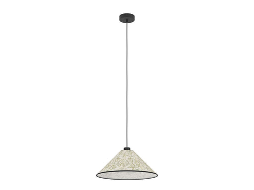 EGLO OXPARK PENDELLEUCHTE Ø420 E27 BAMBUS BLATTLEUCHTE