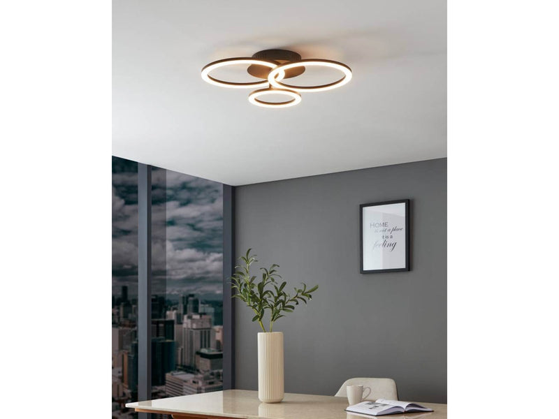 EGLO PARRAPOS-Z ceiling lamp 545x445 mm black