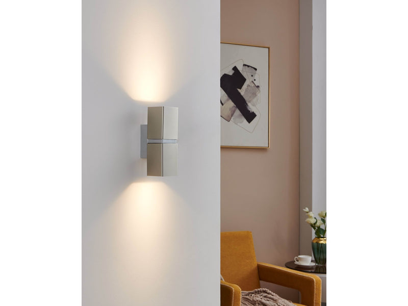 EGLO PASSA Wandleuchte, nickel-matt, chrom