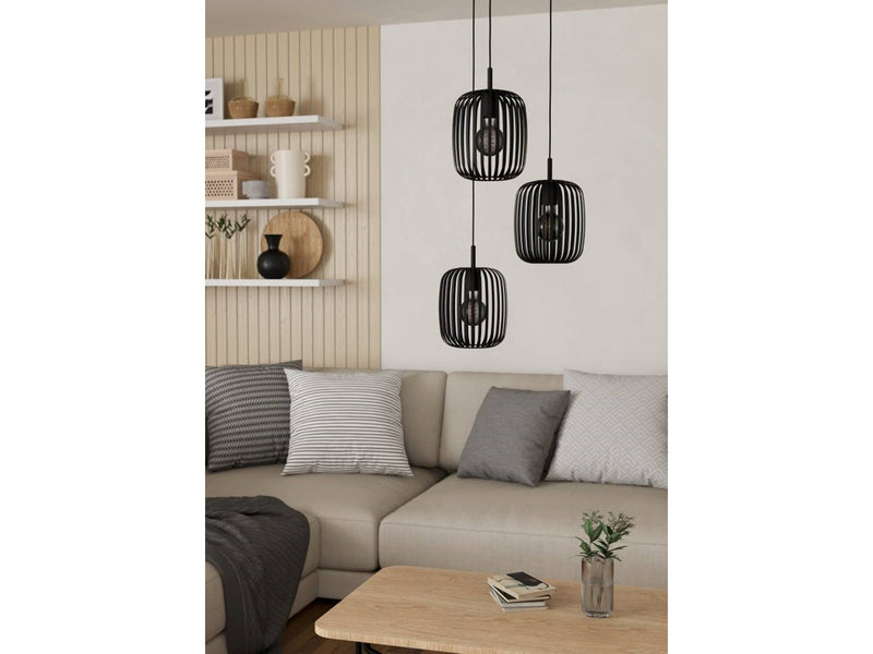 EGLO ROMAZZINA CLUSTER 3XE27 SCHWARZ