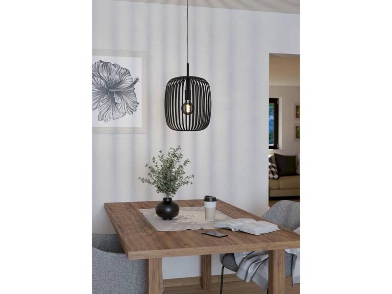EGLO ROMAZZINA PENDELLEUCHTE E27 Ø325 SCHWARZ