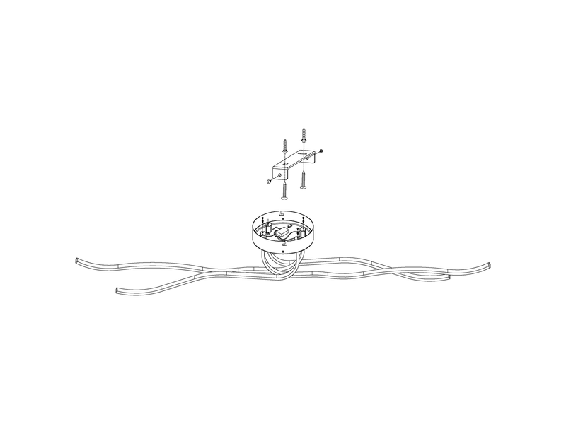 EGLO RONCADE 1 Wand- / Deckenleuchte, weiss
