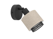 EGLO ROSLEY SPOT E14 SCHWARZ/LEINEN