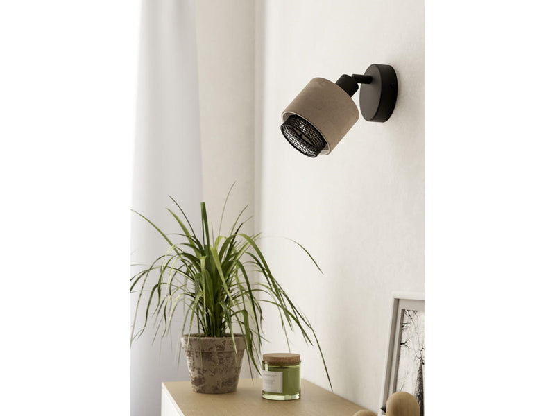 EGLO ROSLEY SPOT E14 SCHWARZ/LEINEN