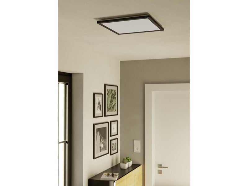 EGLO ROVITO-R DECKE 390X390 CCT 21W 3000LM DIMMBARB. IP44 SCHWARZ