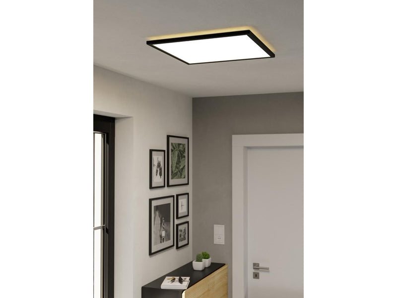 EGLO ROVITO-R DECKENLEUCHTE 500X500 CCT 28.8W 4200LM DIMMINGB. IP44 SCHWARZ