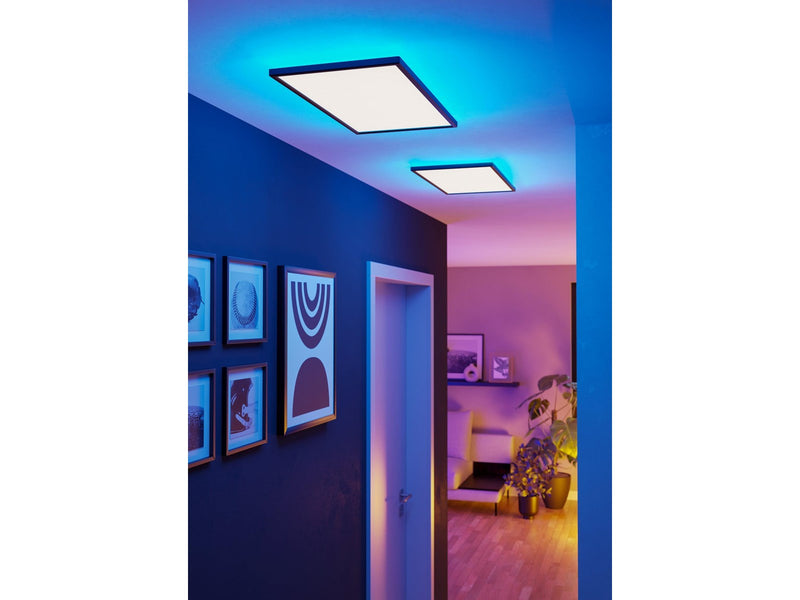 EGLO ROVITO-Z DECKE 570X300 RGB/CCT 21W 3000LM IP44 SCHWARZ