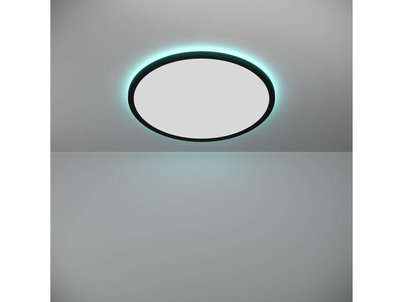 EGLO ROVITO-Z DECKENLEUCHTE Ø500 RGB/CCT 28.8W 3600LM MIT FERNBEDIENUNG B. IP44 SCHWARZ