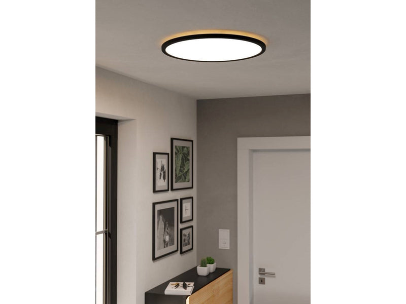 EGLO ROVITO-Z DECKENLEUCHTE Ø500 RGB/CCT 28.8W 3600LM MIT FERNBEDIENUNG B. IP44 SCHWARZ