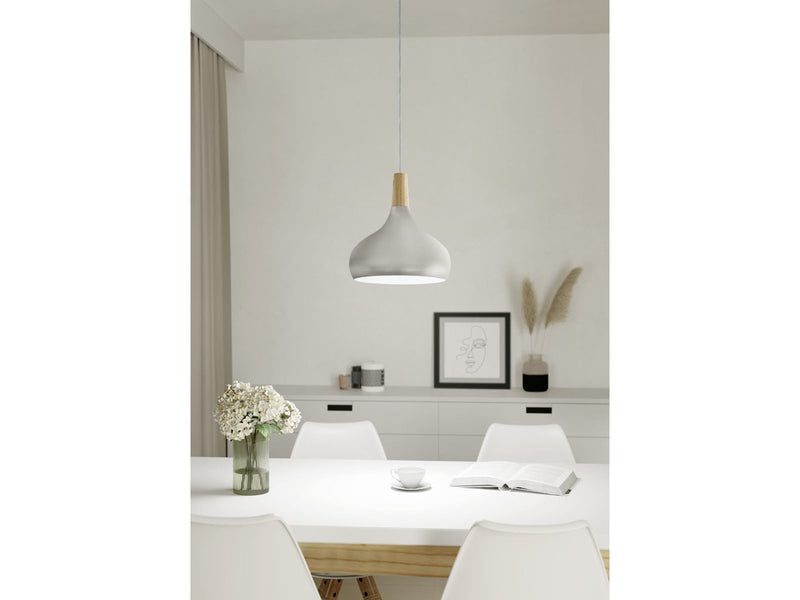 EGLO SABINAR ANHÄNGER E27 Ø280 SILBER
