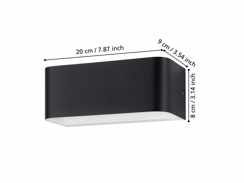 EGLO SANIA 4 WAND L200 SCHWARZ/WEISS