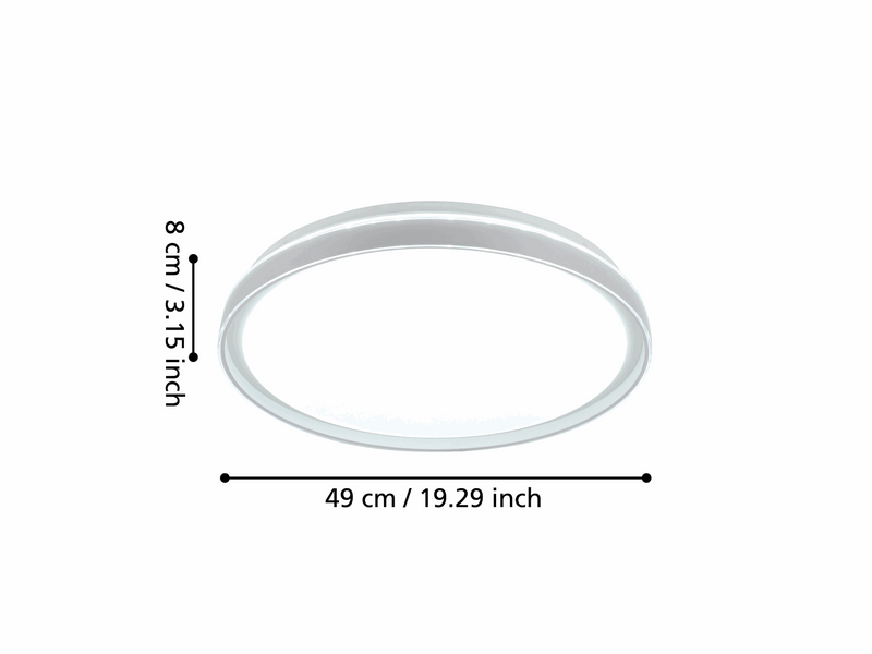 EGLO SELUCI LOFT Ø490 WEISS 2700-6500K