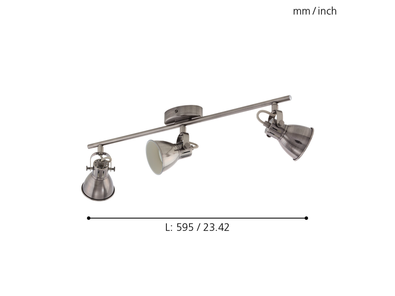 EGLO SERAS Spot, nickel-antik, creme