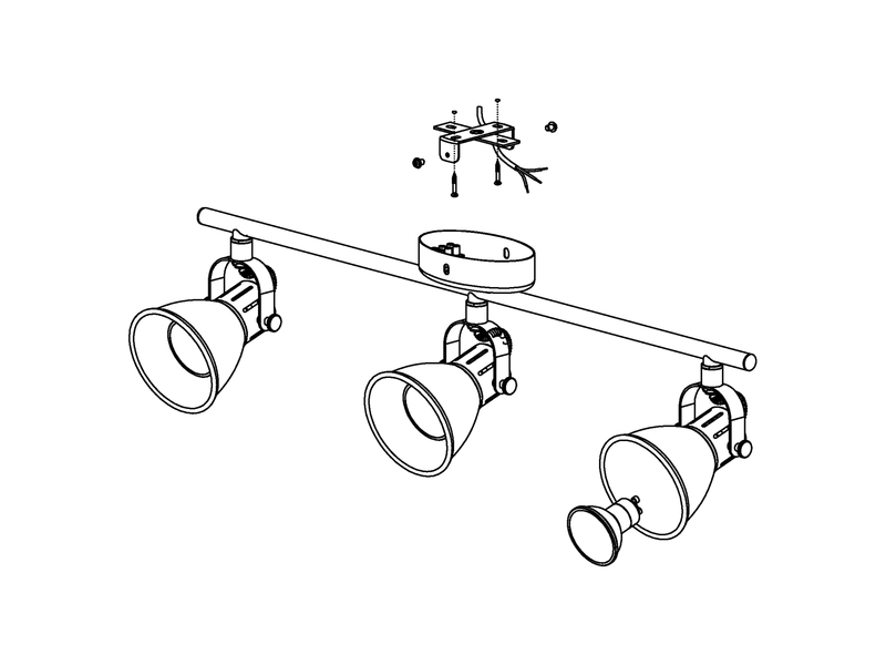 EGLO SERAS Spot, nickel-antik, creme
