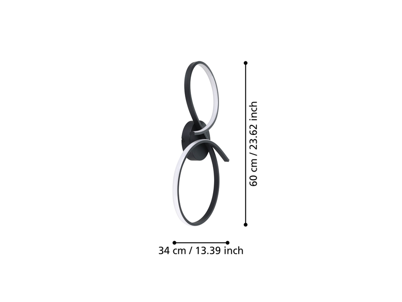 EGLO SERPINS ceiling lamp black