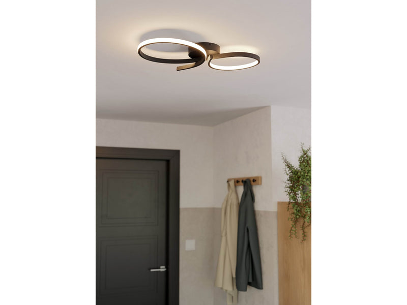EGLO SERPINS ceiling lamp black