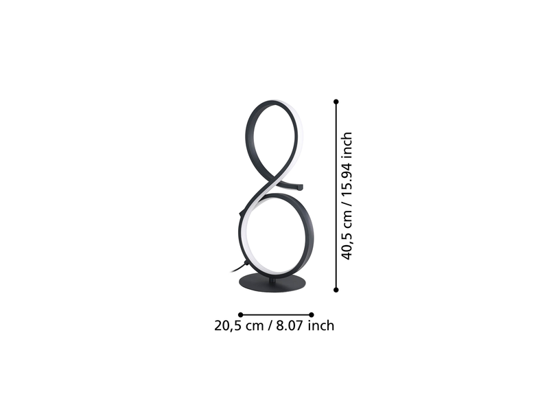 EGLO SERPINS table lamp black