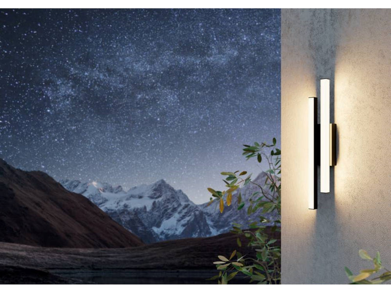 EGLO SERRICELLA outdoor wall lamp 2L black/white