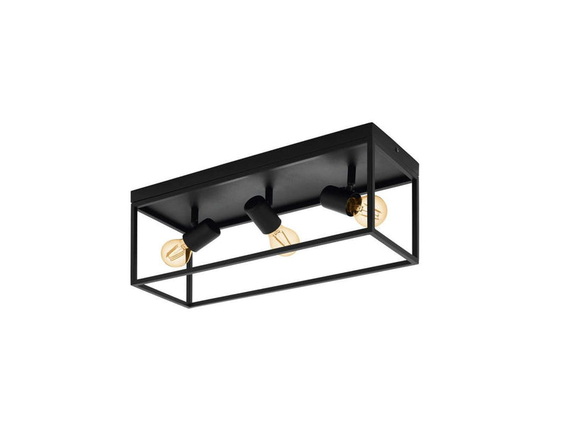 EGLO SILENTINA DECKENLEUCHTE 3XE27 SCHWARZ