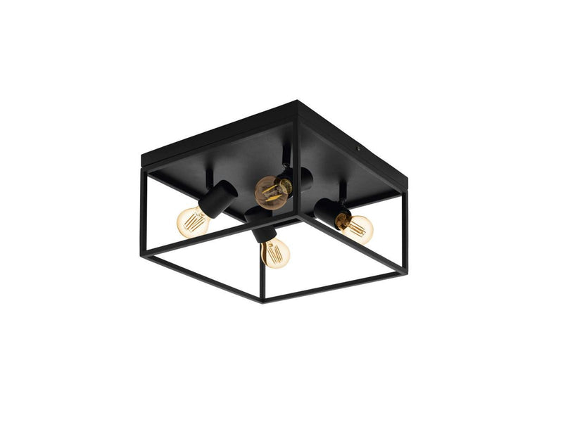 EGLO SILENTINA DECKENLEUCHTE 4XE27 SCHWARZ