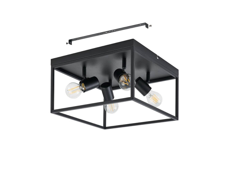 EGLO SILENTINA DECKENLEUCHTE 4XE27 SCHWARZ