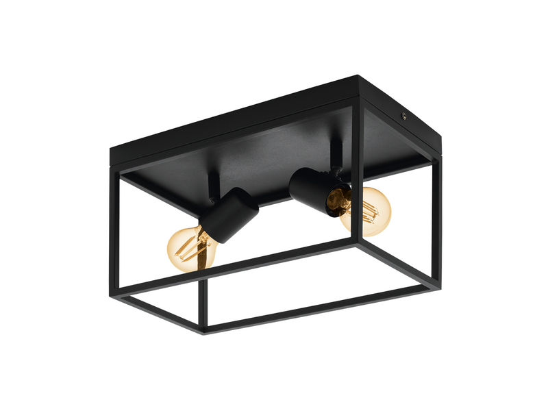 EGLO SILENTINA Deckenleuchte, schwarz