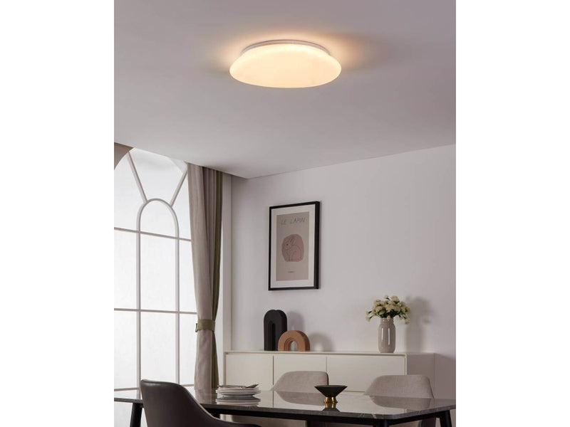 EGLO SILERAS-Z ceiling lamp Ø43 mm white with crystal effect