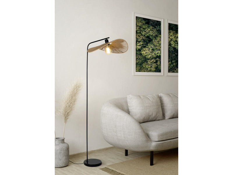 EGLO SIRUELA BODEN H1600 E27 SCHWARZ/NATUR FSC