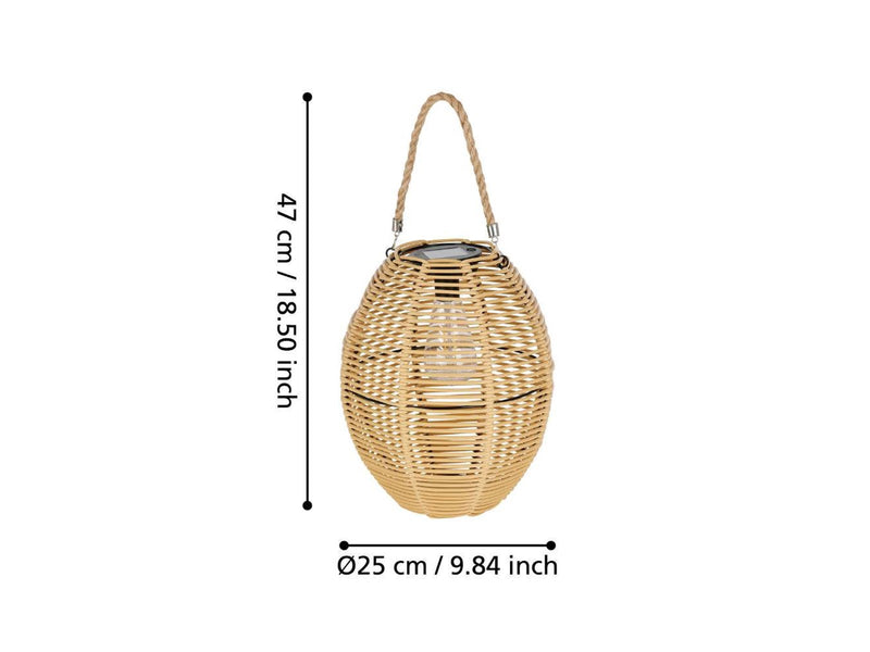 EGLO SOLAR TISCHLEUCHTE 300MA H450 NATUR