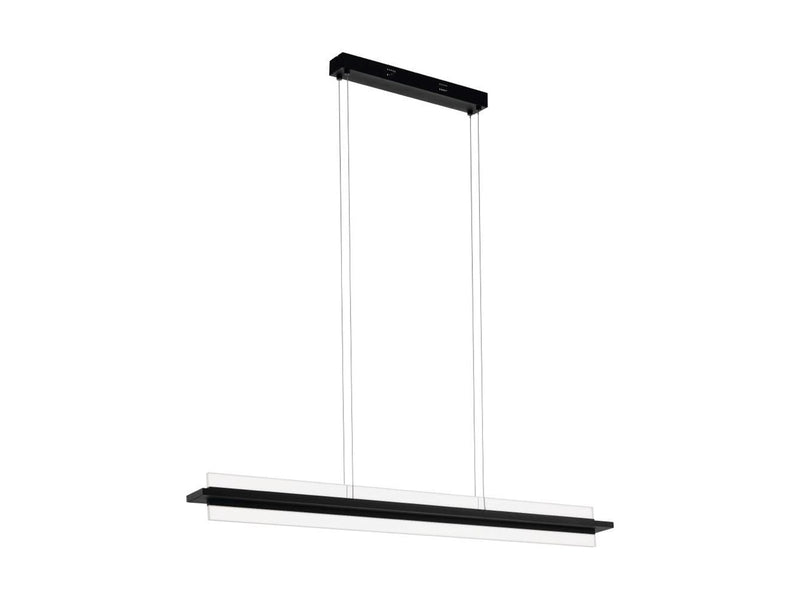 EGLO SPADAFORA LANGER TISCH 2X7,5W 2000LM DAMPERB. SCHWARZ/KLAR SATIN
