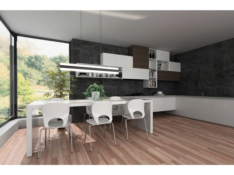 EGLO SPADAFORA LANGER TISCH 2X7,5W 2000LM DAMPERB. SCHWARZ/KLAR SATIN