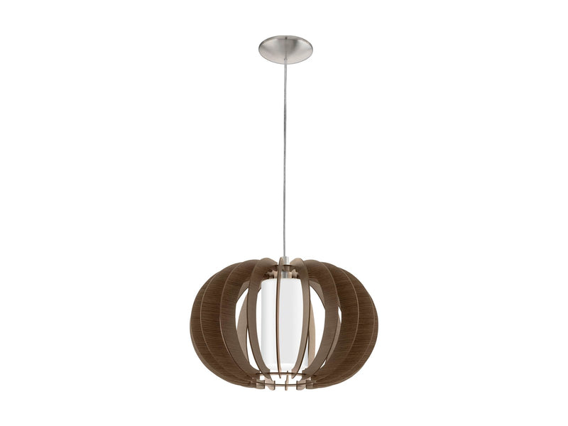 EGLO STELLATO 3 Hängeleuchte - nickel-matt/braun, weiss