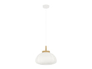 EGLO SUMMERHILL PENDELLEUCHTE Ø400 HOLZ/WEISSER PAPIERSCHIRM FSC