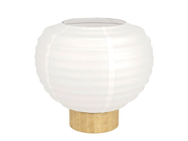 EGLO SUMMERHILL TISCH H200 E27 HOLZ/WEISSES PAPIER SIEB FSC