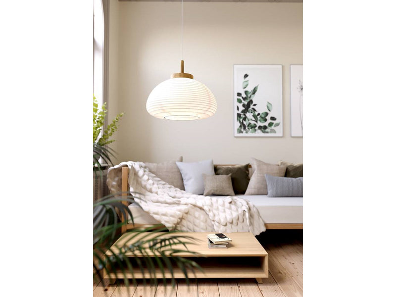 EGLO SUMMERHILL pendant light white/wood
