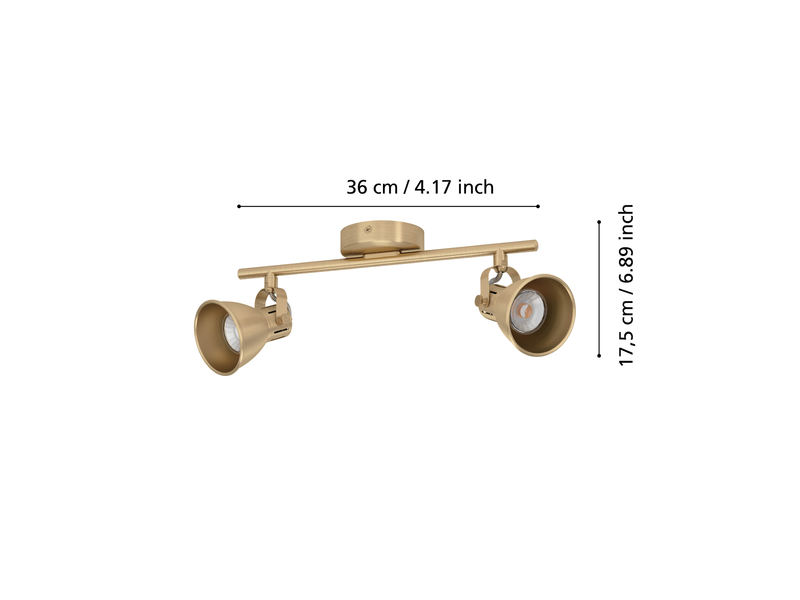 EGLO Seras messing-gebürstet, gold