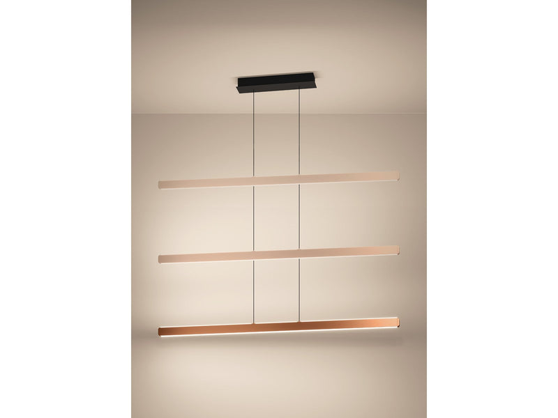 EGLO Stars of Light CIGGIANO long table pendant, brown
