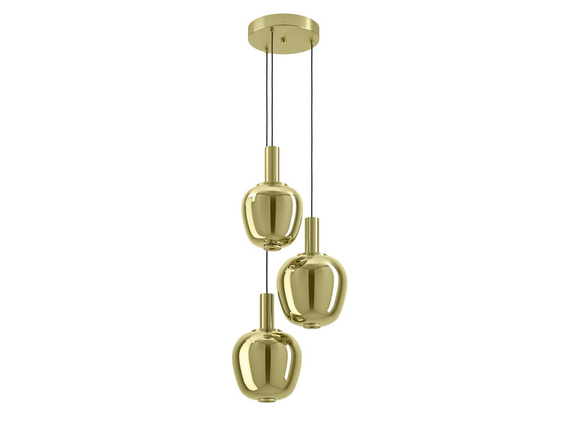 EGLO Stars of Light  FRUITERA cluster pendant brushed brass