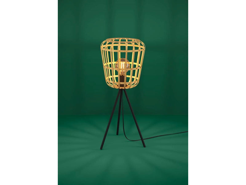 EGLO Stars of Light MONTEZUELO bordlampe E27 bambus/sort