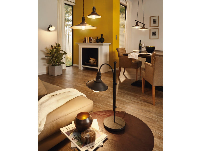 EGLO Stars of Light STOCKBURY PENDEL Ø360 ANTIK BRAUN