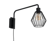 EGLO TABILLANO 1 WAND E27 D500 SCHWARZ